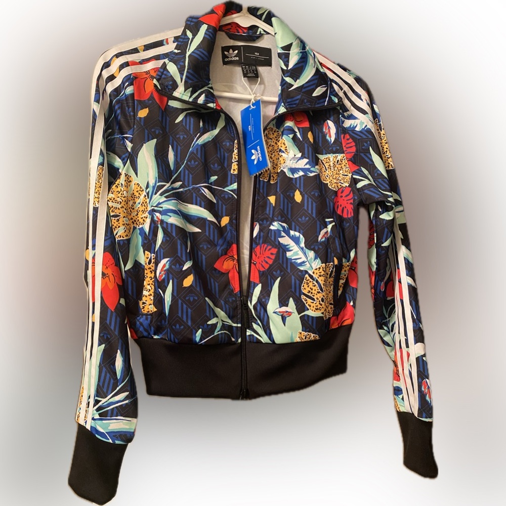Adidas Originals Womens X Her Studio London Tropical Floral Track Jacket | XS.